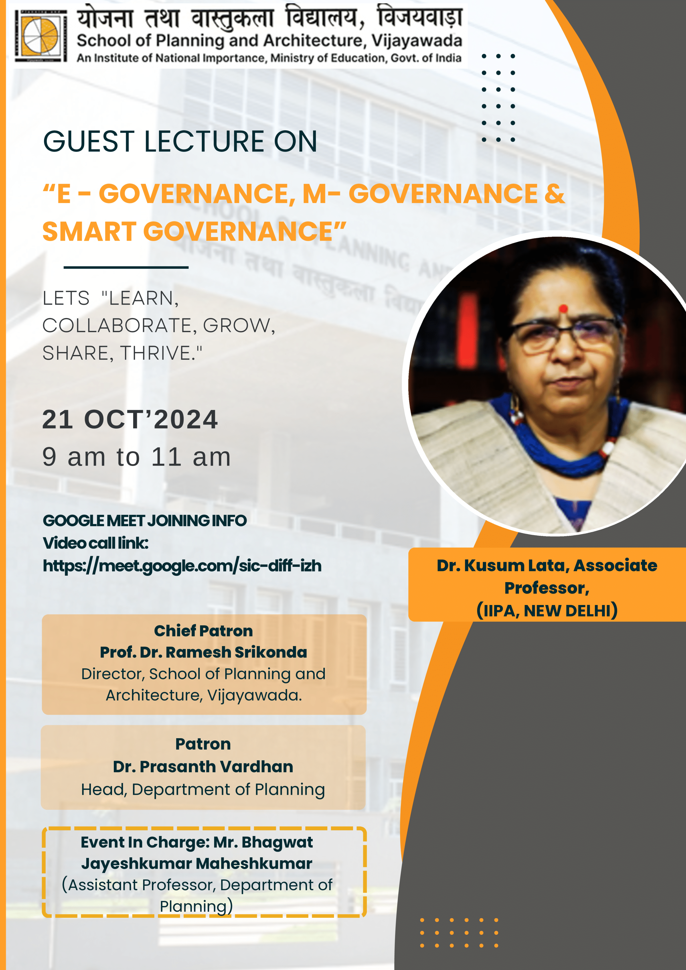 B.Plan IV Year, Governance and Management