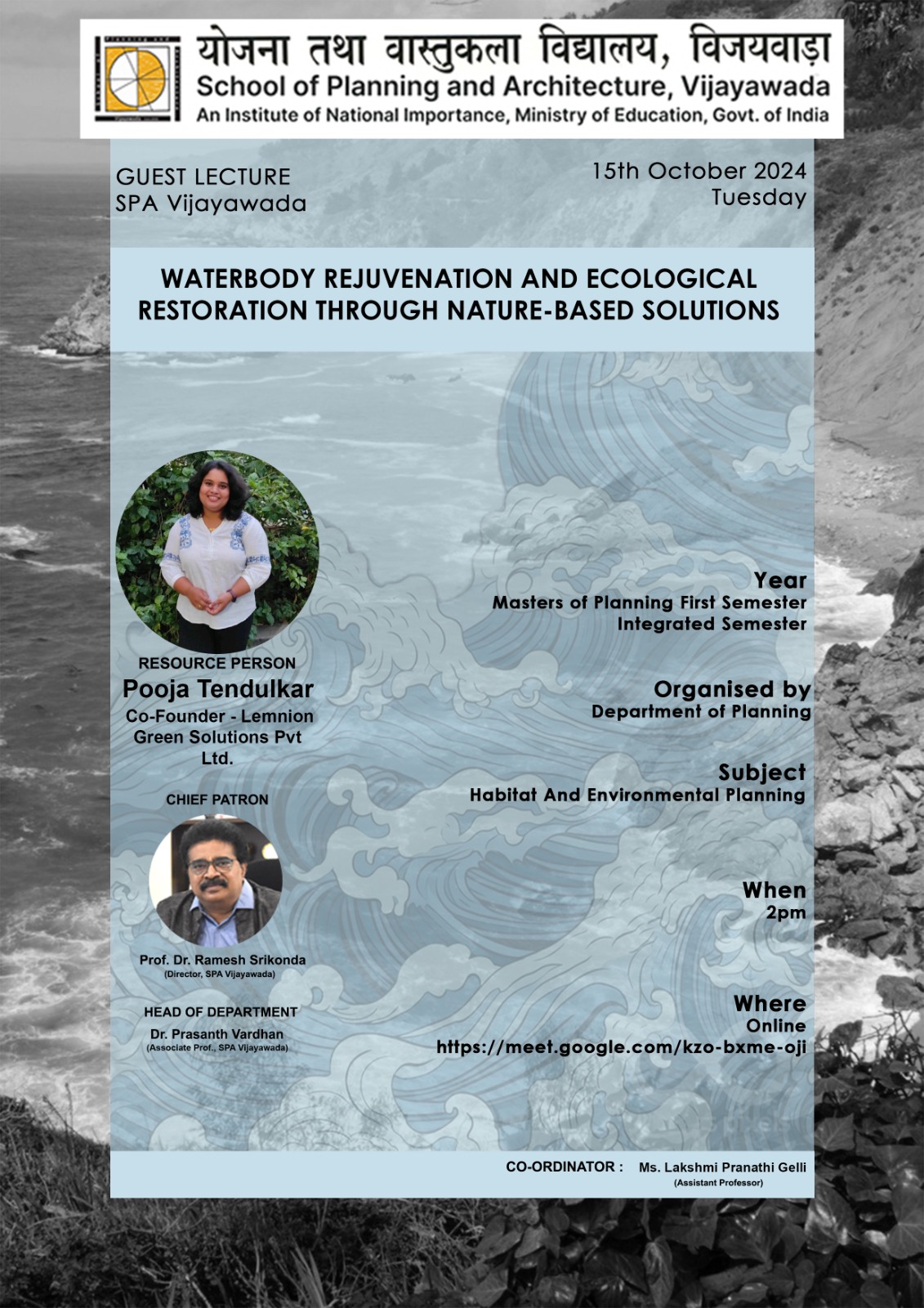 M.Plan I Year, Habitat and Environment