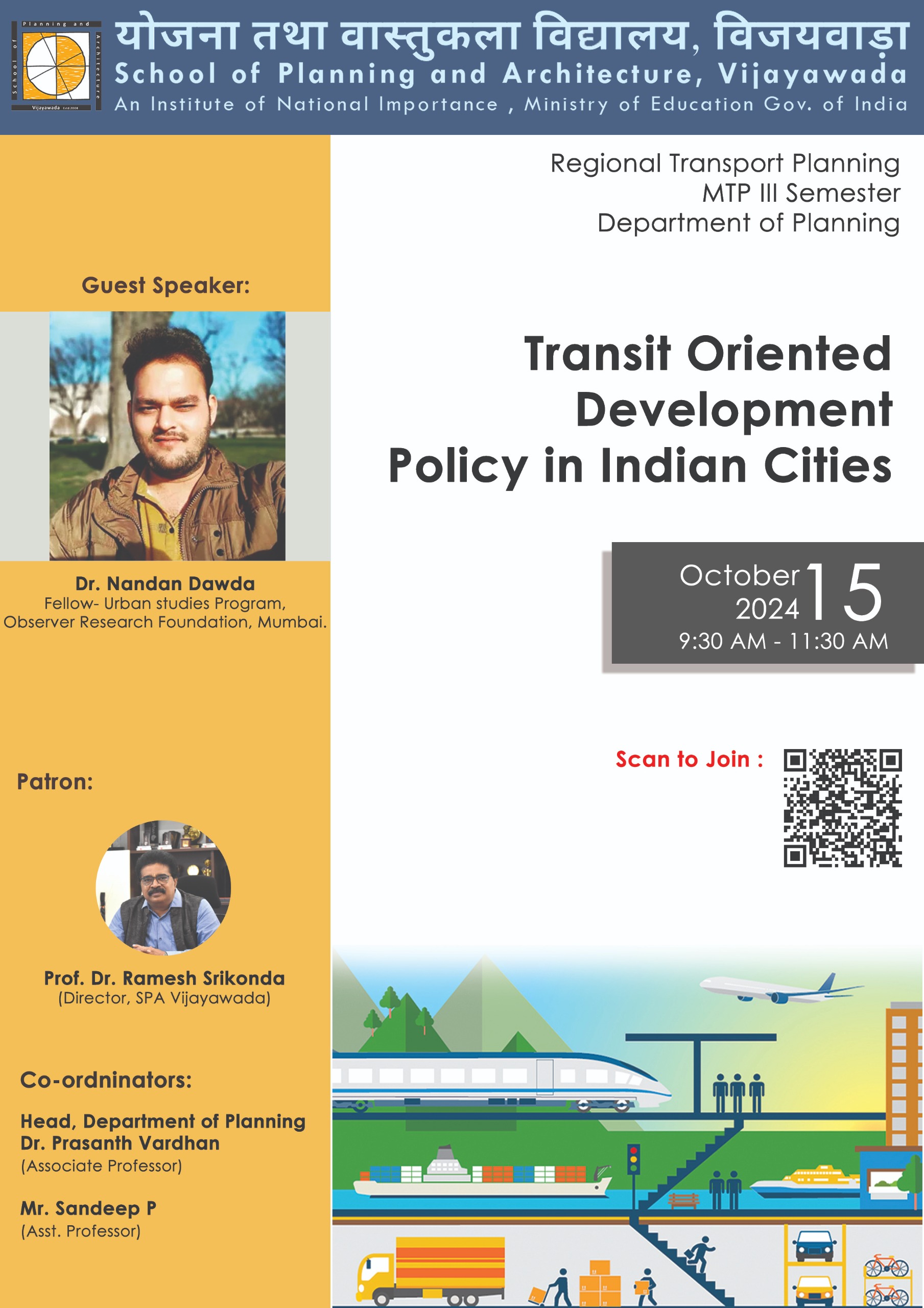 MTP II Year, Regional Transport Planning