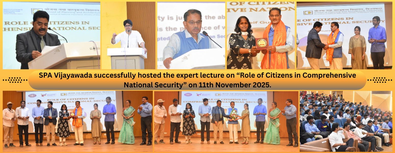 Workshop on Role of Bureau of Indian Standards (BIS) in Architecture and Inauguration of Standards Club of BIS organized by School of Planning and Architecture, Vijayawada on 12th November 2025.