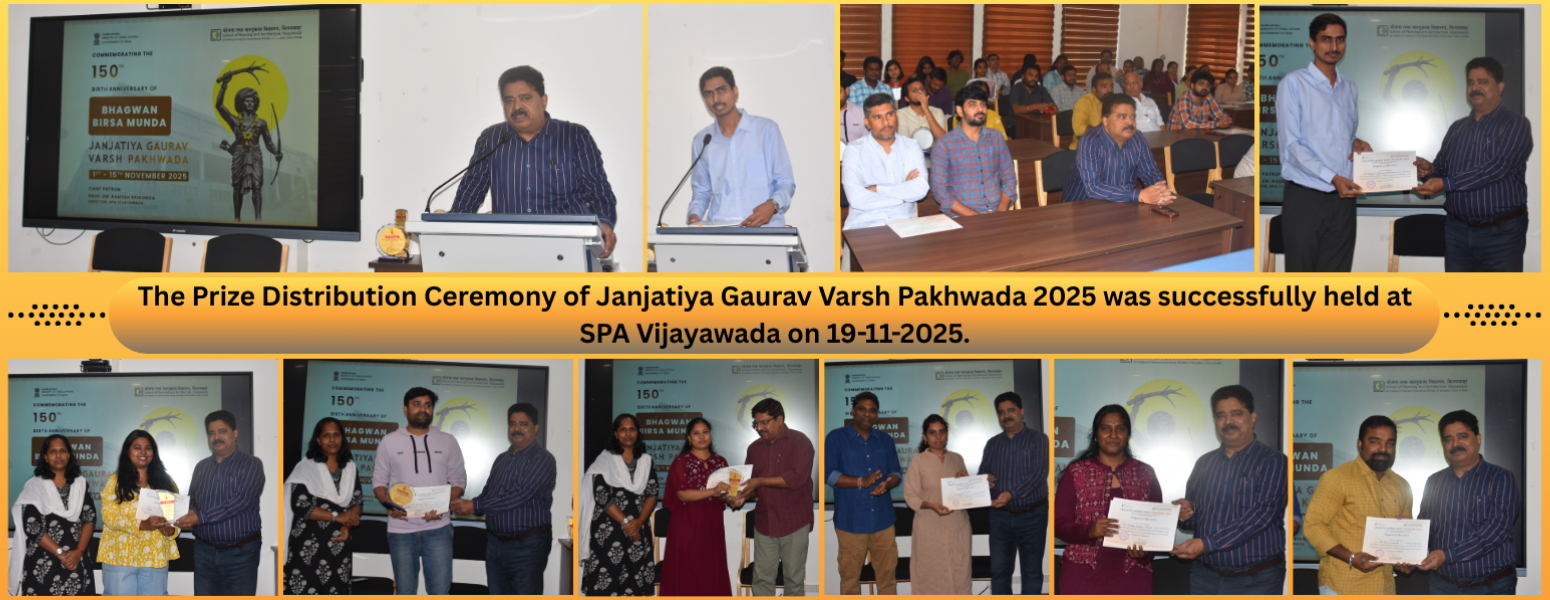 Workshop on Role of Bureau of Indian Standards (BIS) in Architecture and Inauguration of Standards Club of BIS organized by School of Planning and Architecture, Vijayawada on 12th November 2025.