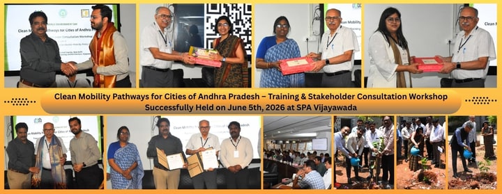 Clean Mobility Pathways for Andhra Pradesh workshop at SPA Vijayawada on 5th June 2026