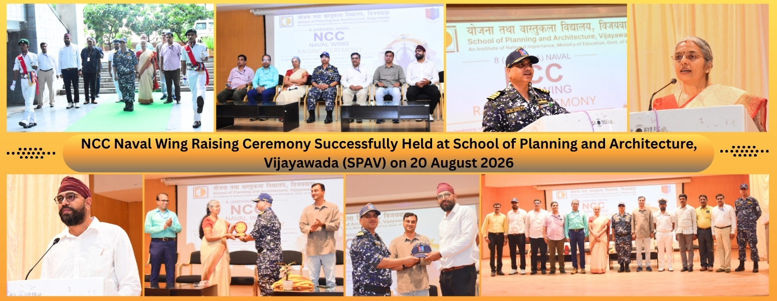 NCC Naval Wing Raising Ceremony Successfully Held at School of Planning and Architecture, Vijayawada on 20 August 2026