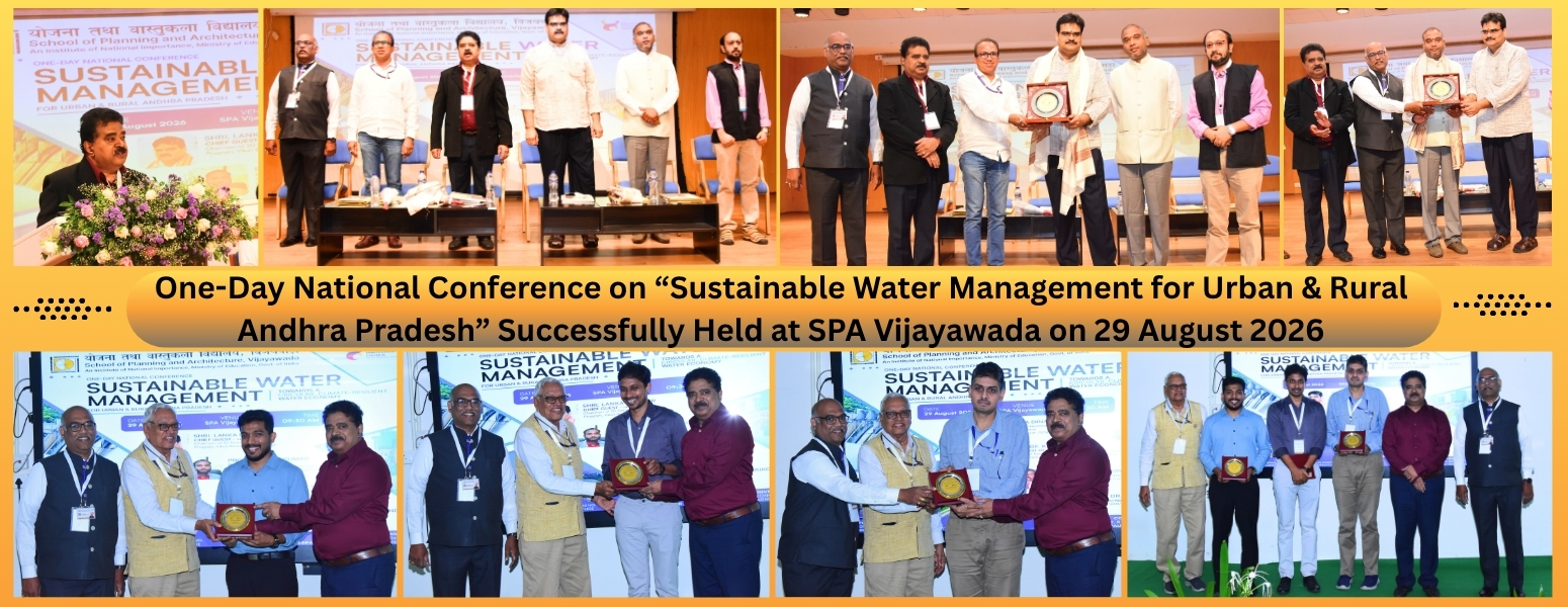 One-Day National Conference on Sustainable Water Management for Urban & Rural Andhra Pradesh Successfully Held at SPA Vijayawada on 29 August 2026