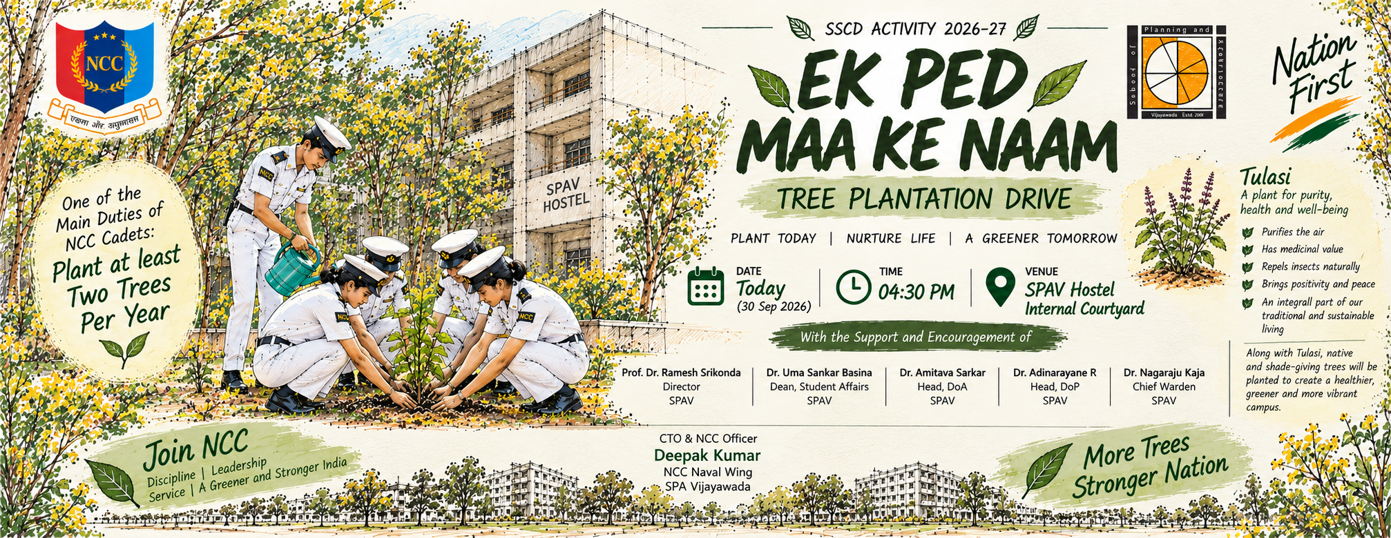 Workshop on Environmental Carrying Capacity for Sustainable Spatial Planning at School of Planning and Architecture Vijayawada – October 2026