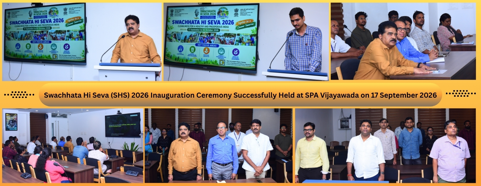One-Day National Conference on Sustainable Water Management for Urban & Rural Andhra Pradesh Successfully Held at SPA Vijayawada on 29 August 2026