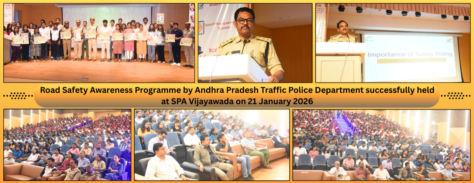 Road Safety Awareness Programme by Andhra Pradesh Traffic Police Department successfully held at SPA Vijayawada on 21 January 2026.
