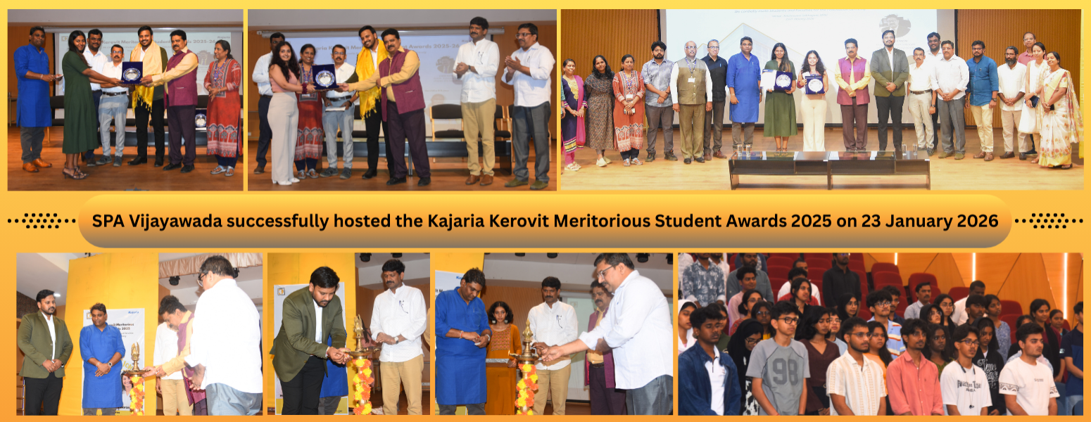 Kajaria Kerovit Meritorious Student Awards 2025 successfully held at SPA Vijayawada on 23 January 2026.
