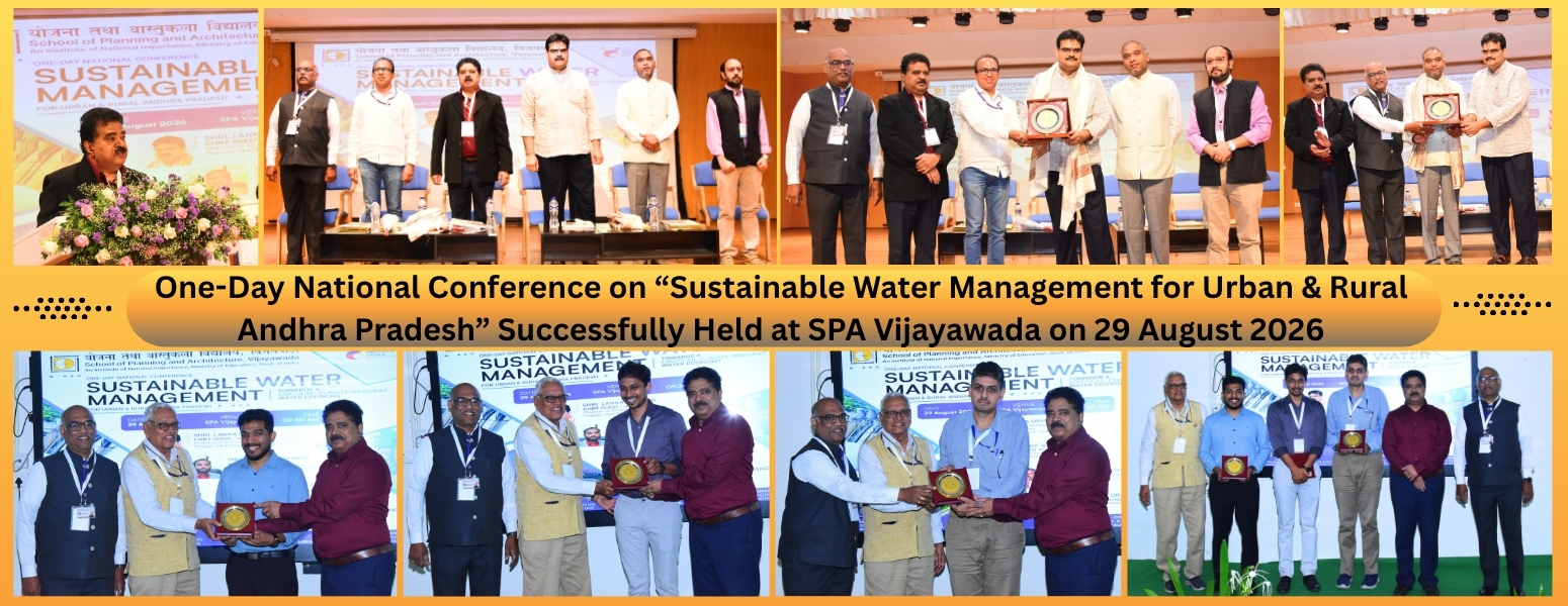 One-Day National Conference on Sustainable Water Management for Urban & Rural Andhra Pradesh Successfully Held at SPA Vijayawada on 29 August 2026