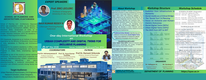 Urban Complexity and Digital Twins Workshop – SPA Vijayawada