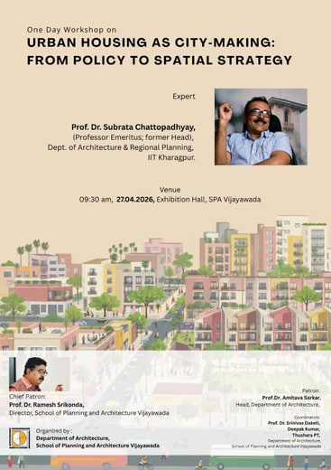 Urban Housing Workshop at SPA Vijayawada
