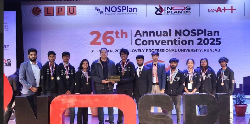SPAV receiving Overall 2nd Position Trophy at NOSPlan 2025